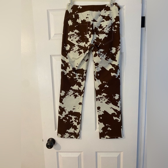 MIAOU Brown Cow Print Lou Trousers - Picture 2 of 2